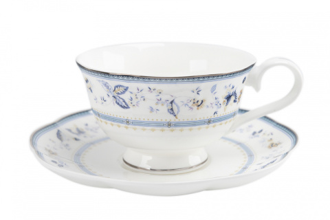 Komplet ekskluzywne 2 filiżanki w pudełku niebieskie