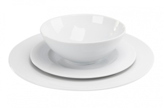 Komplet serwis obiadowy biały 6 osób Kahla Nature