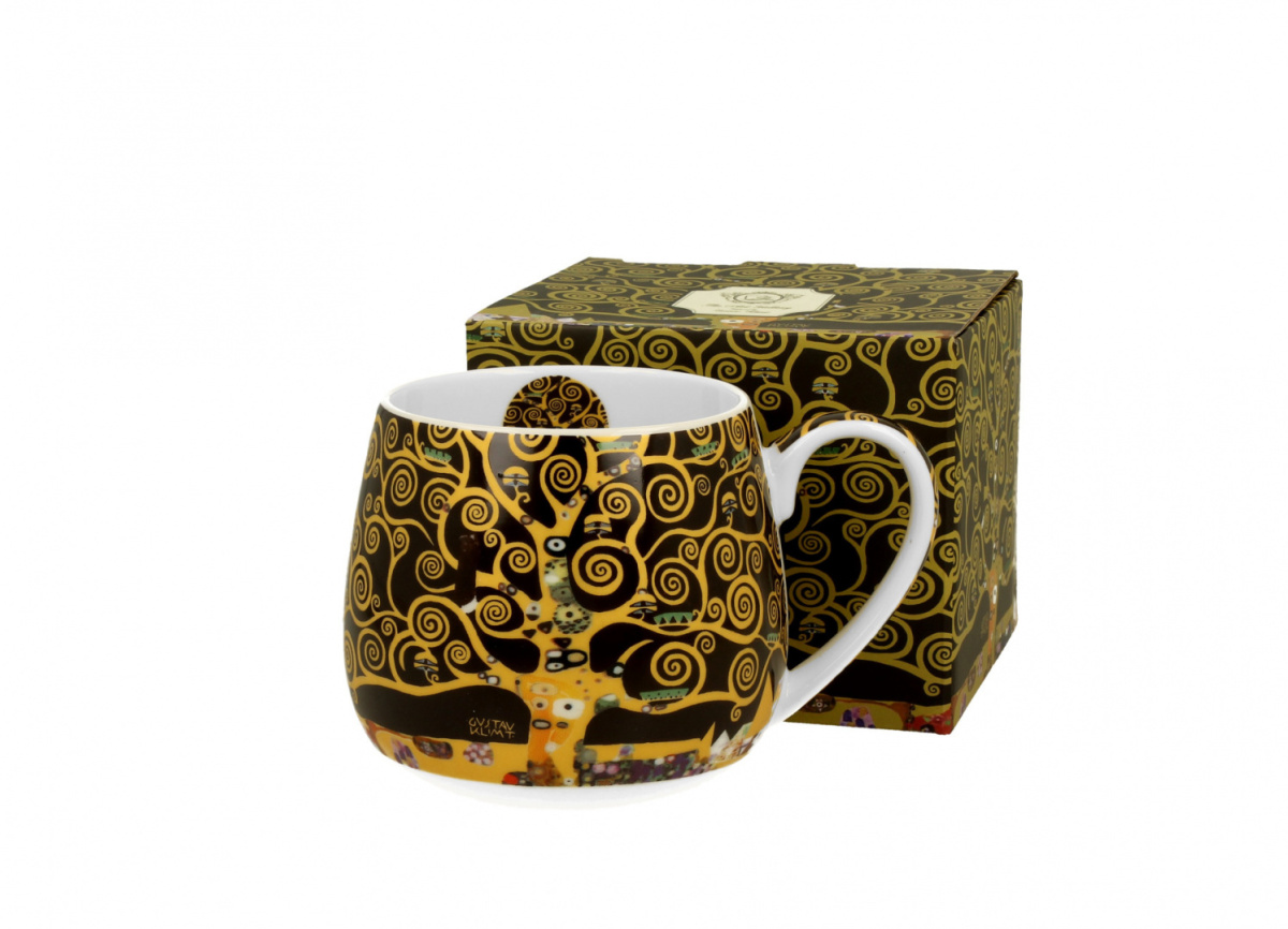 Kubek baryłka do herbaty Klimt Drzewo życia na urodziny