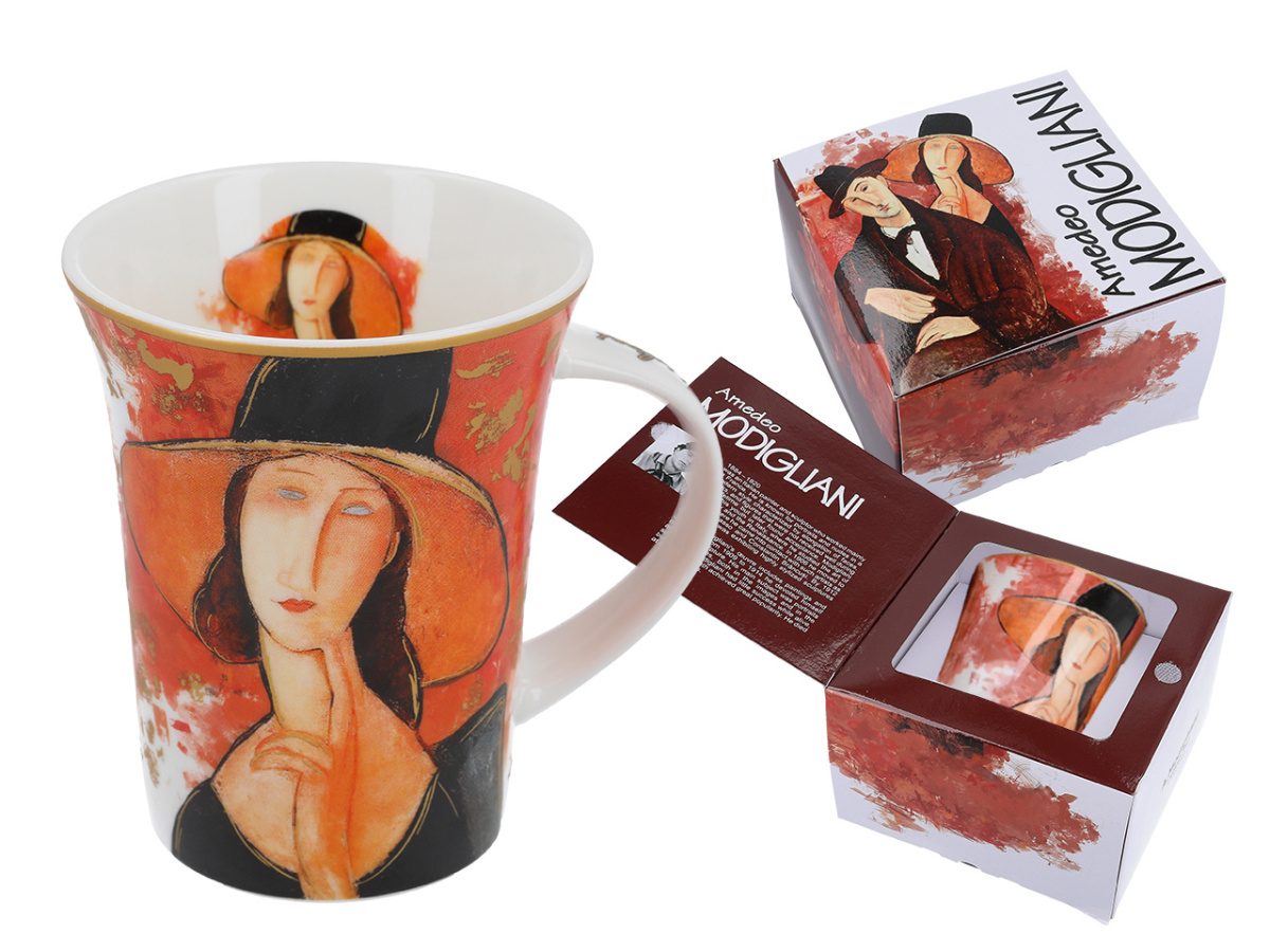 Kubek do kawy Modigliani Carmani 350 ml na prezent kobieta