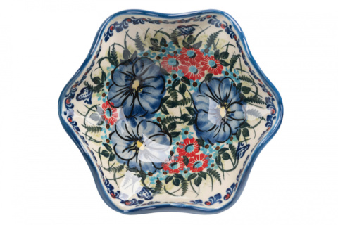 Owocarka z ceramiki Bolesławiec malowany wzór