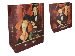Ozdobna torebka prezentowa Modigliani papierowa średnia 32x26