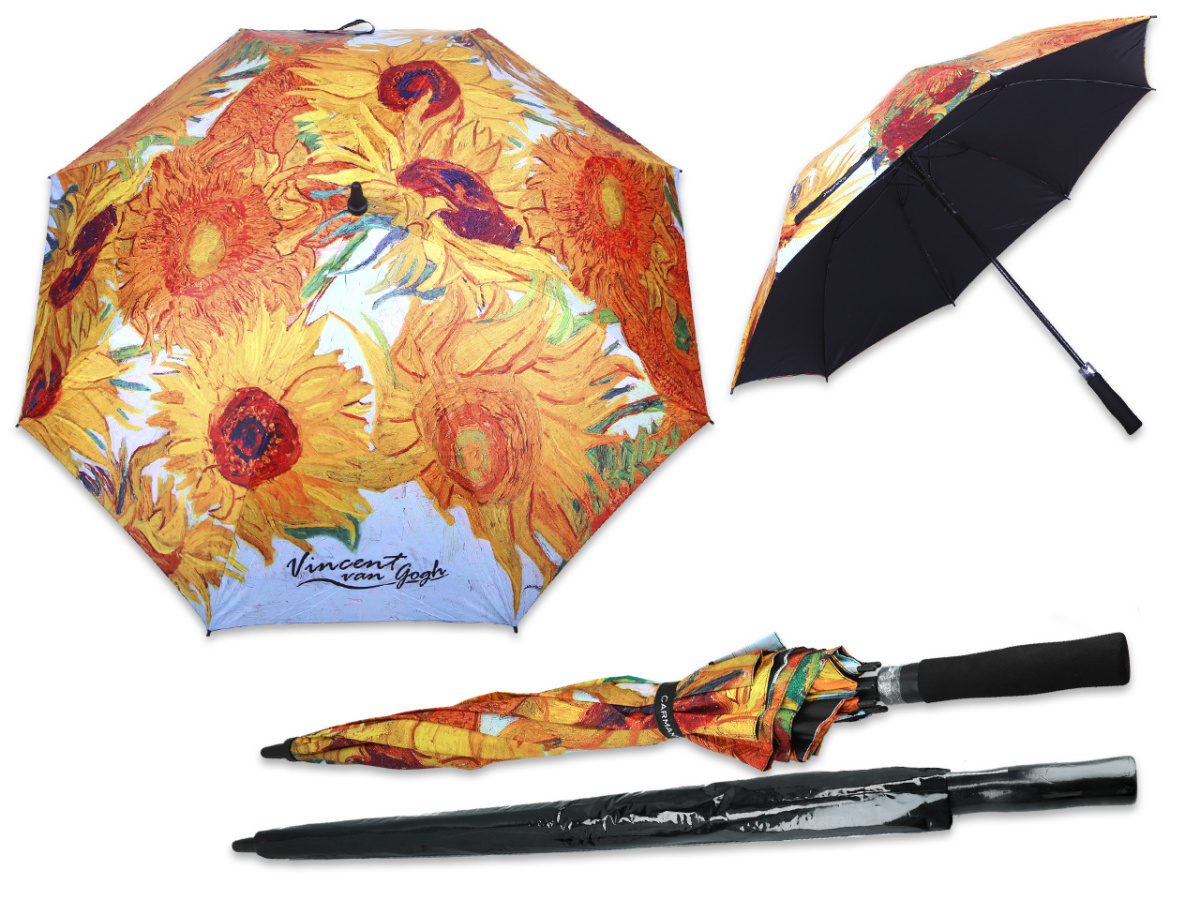 Parasolka parasol automatyczny Van Gogh Słoneczniki Carmani