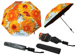 Parasolka parasol składany automat Gogh słoneczniki Carmani