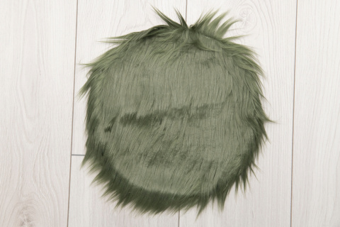 Podkładka na fotel futerko dywanik do samochodu zieleń 30 cm