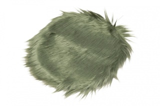 Podkładka na fotel futerko dywanik do samochodu zieleń 30 cm