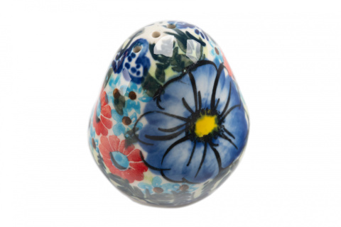 Solniczka ceramiczna z Bolesławca malowany wzór