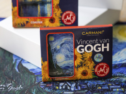 Talerzyk szklana podkładka Carmani Gogh Gwiaździsta noc