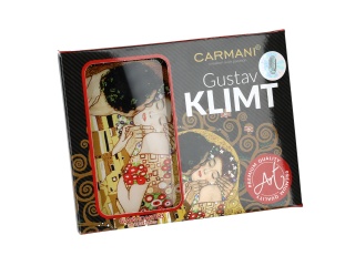 Talerzyk szklana podkładka pod kubek Carmani Klimt Pocałunek