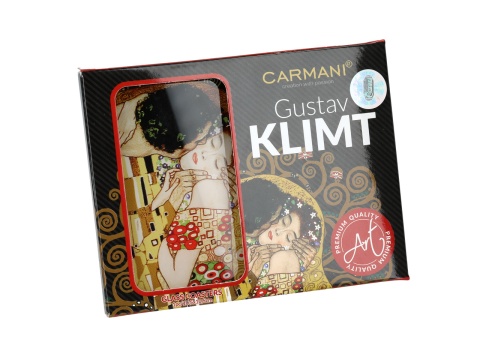Talerzyk szklana podkładka pod kubek Carmani Klimt Pocałunek