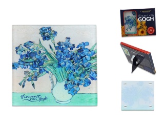 Talerzyk szklana podkładka pod kubek Carmani Van Gogh Irysy