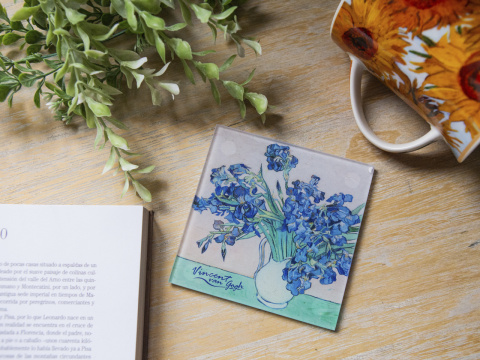 Talerzyk szklana podkładka pod kubek Carmani Van Gogh Irysy
