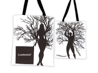 Torba na ramię do sklepu siatka płócienna kobieta carmani