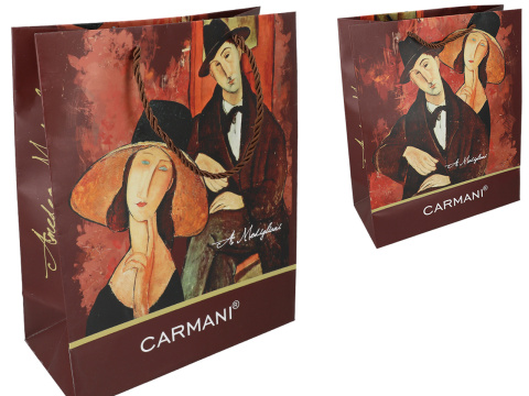 Torebka prezentowa Modigliani papierowa duża 32x26 malarstwo