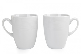 Zestaw 2 kubki białe Kahla Nature porcelana na prezent