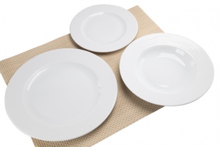 Zestaw serwis obiadowy biały 6 osób Kahla Nature