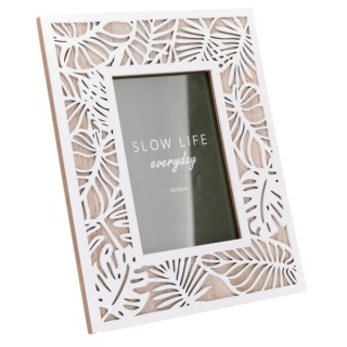 Biała ramka na zdjęcie do postawienia na biurko 10x15 cm