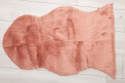 Dywanik róż futerko do sypialni łazienki dekoracja 90 cm