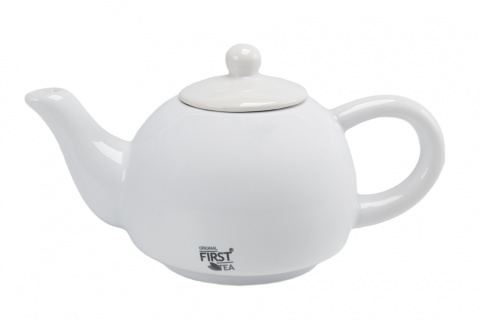 Dzbanek czajnik do herbaty biały klasyka first tea 460 ml