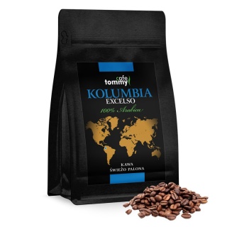 Kawa Kolumbia Excelso ziarno 250g świeżo palona Tommy arabica