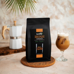 Kawa smakowa Irish Whisky ziarnista 250g Tommy cafe prezent
