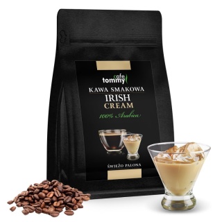 Kawa smakowa Irish Cream ziarnista 250g Tommy cafe na prezent