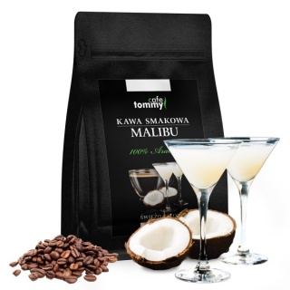 Kawa smakowa malibu ziarnista 250g świeżo palona Tommy cafe