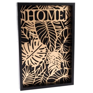 Dekoracyjny drewniany wieszak na klucze do powieszenia złoty