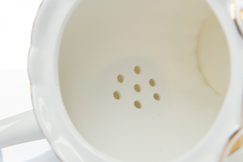 Serwis kawowy prezent na ślub na prezent biały złoty Pegasus