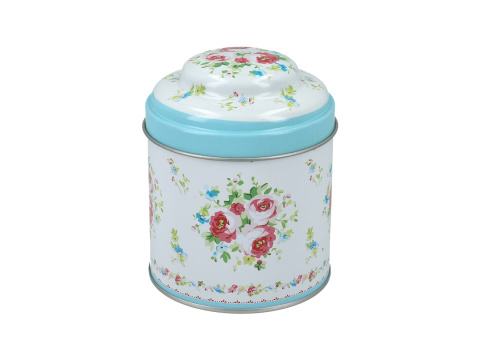 Wyjątkowa niebieska puszka do przechowywania ziół lub herbaty