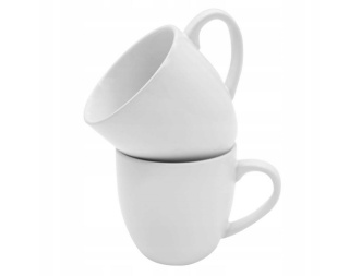 Zestaw dzbanek z podgrzewaczem bella fiore biały 2 kubki