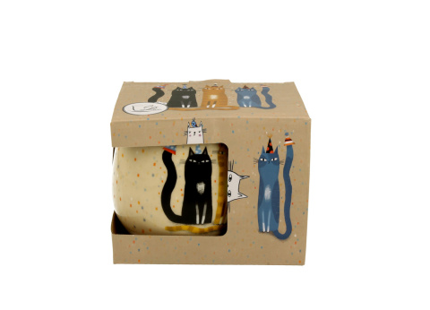 Kubek baryłka do kawy koci świat party na urodziny koty