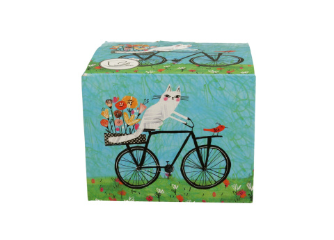 Duży kubek kubas prosty koci świat rower na prezent do kawy