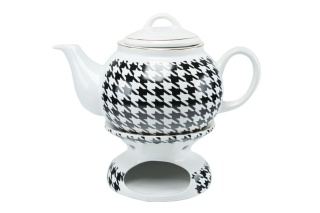 Dzbanek do parzenia herbaty ozdobiony motywem pepitka