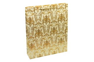 Elegancka torebka prezentowa ozdobna papierowa duża 41x33