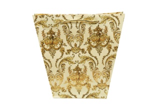 Elegancka torebka prezentowa ozdobna papierowa trapezowa