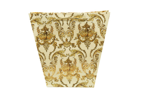 Elegancka torebka prezentowa ozdobna papierowa trapezowa