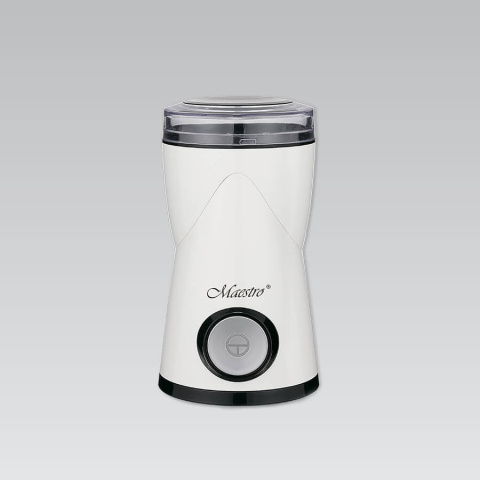 Elektryczny młynek do mielenia kawy przypraw biały Maestro