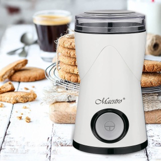 Elektryczny młynek do mielenia kawy przypraw biały Maestro