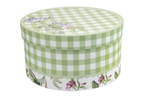 Komplet filiżanka jumbo spodek do kawy herbaty kwiaty zielone