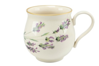 Kubek z Mieroszowa baniasty lawenda beczułka