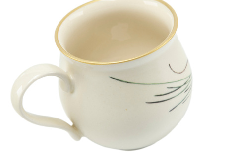 Kubek z Mieroszowa baniasty lawenda beczułka