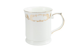 Kubek z porcelany do kawy herbaty Fusaichi Pegasus biały złoty