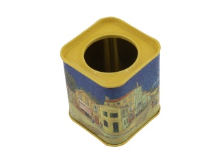 Mała puszka do przechowywania kawy Gogh żółty dom carmani