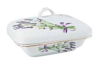 Maselnica biała Mieroszów polska ceramika lawenda