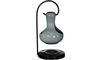 Wiszący kominek na wosk zapachowy ceramiczny zieleń santorini