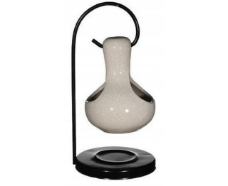 Kominek na wosk zapachowy ceramika beż santorini na stół