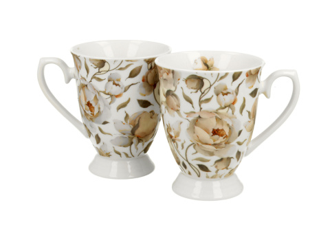 Zestaw 2 kubki royal english roses white na prezent kubek róże