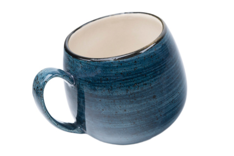 Duży morski kamionkowy kubek baniasty oskar rustic kera