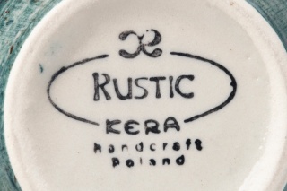 Duży morski kamionkowy kubek baniasty oskar rustic kera